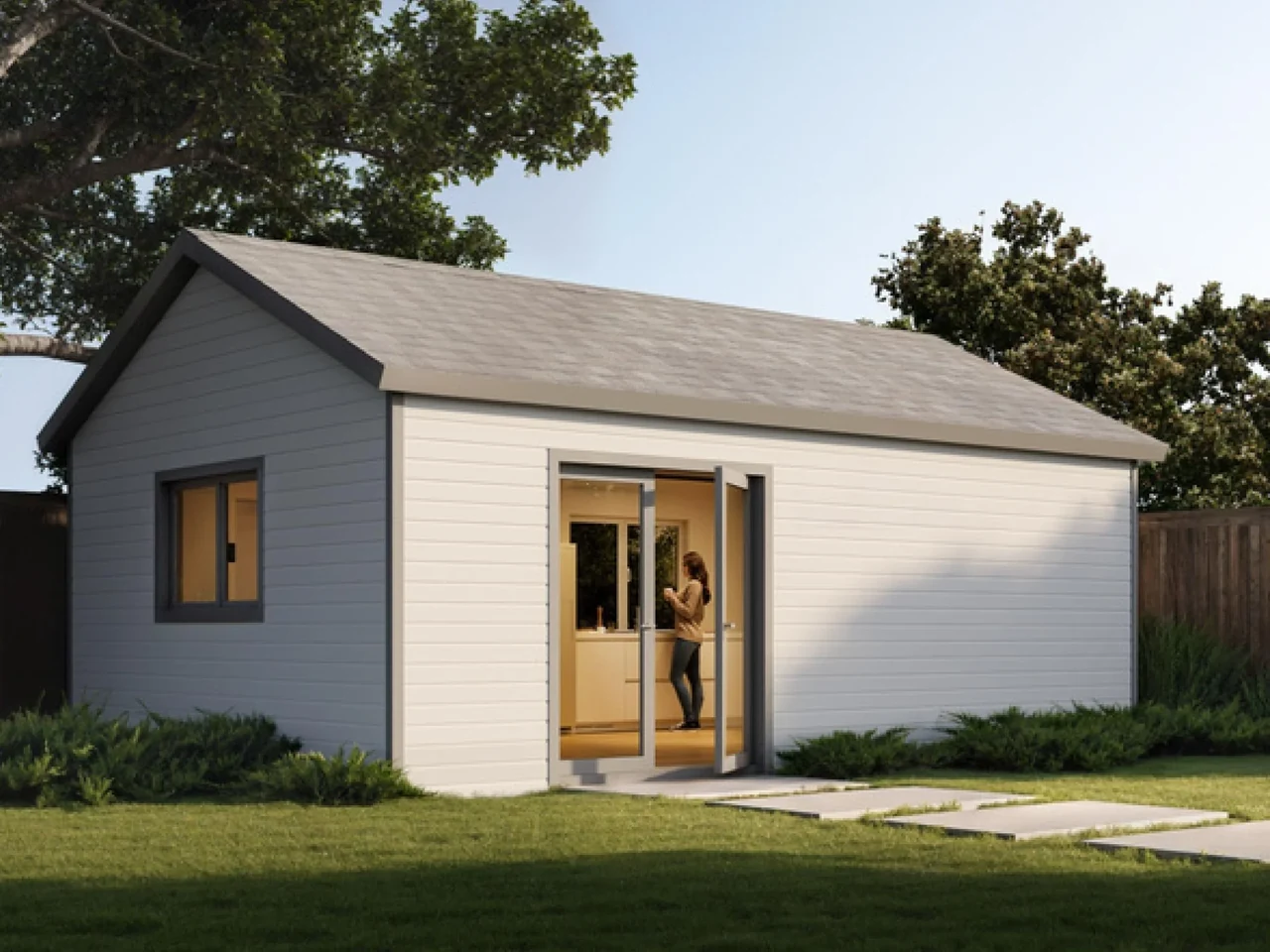 Exterior illustration of A384 Studio ADU