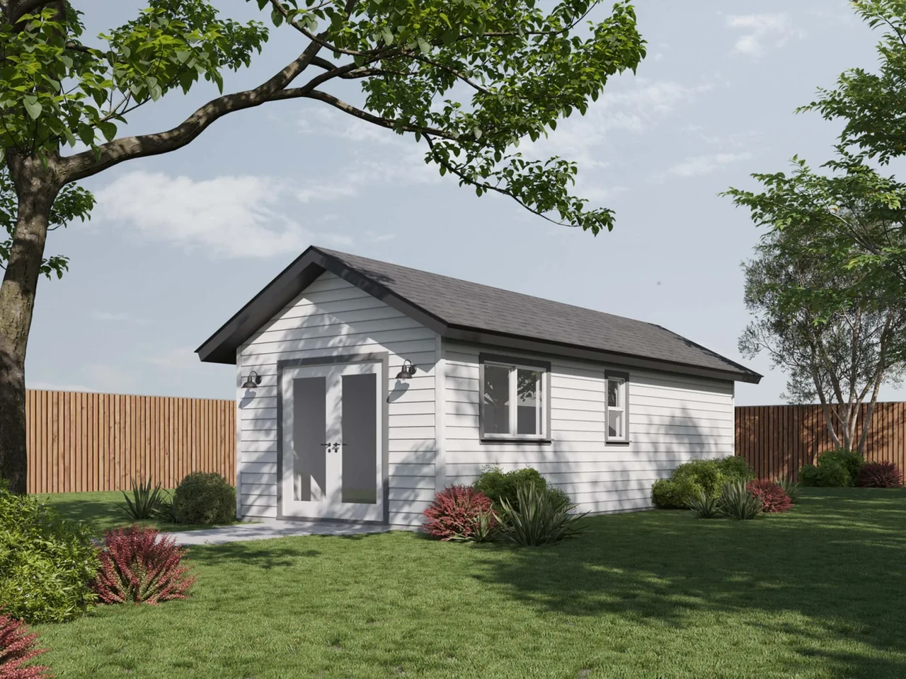 Exterior illustration of B360 One-Bedroom ADU