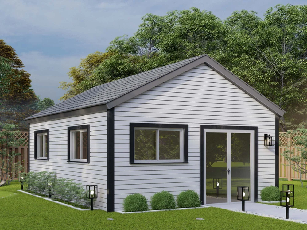 Exterior illustration of B450 One-Bedroom ADU