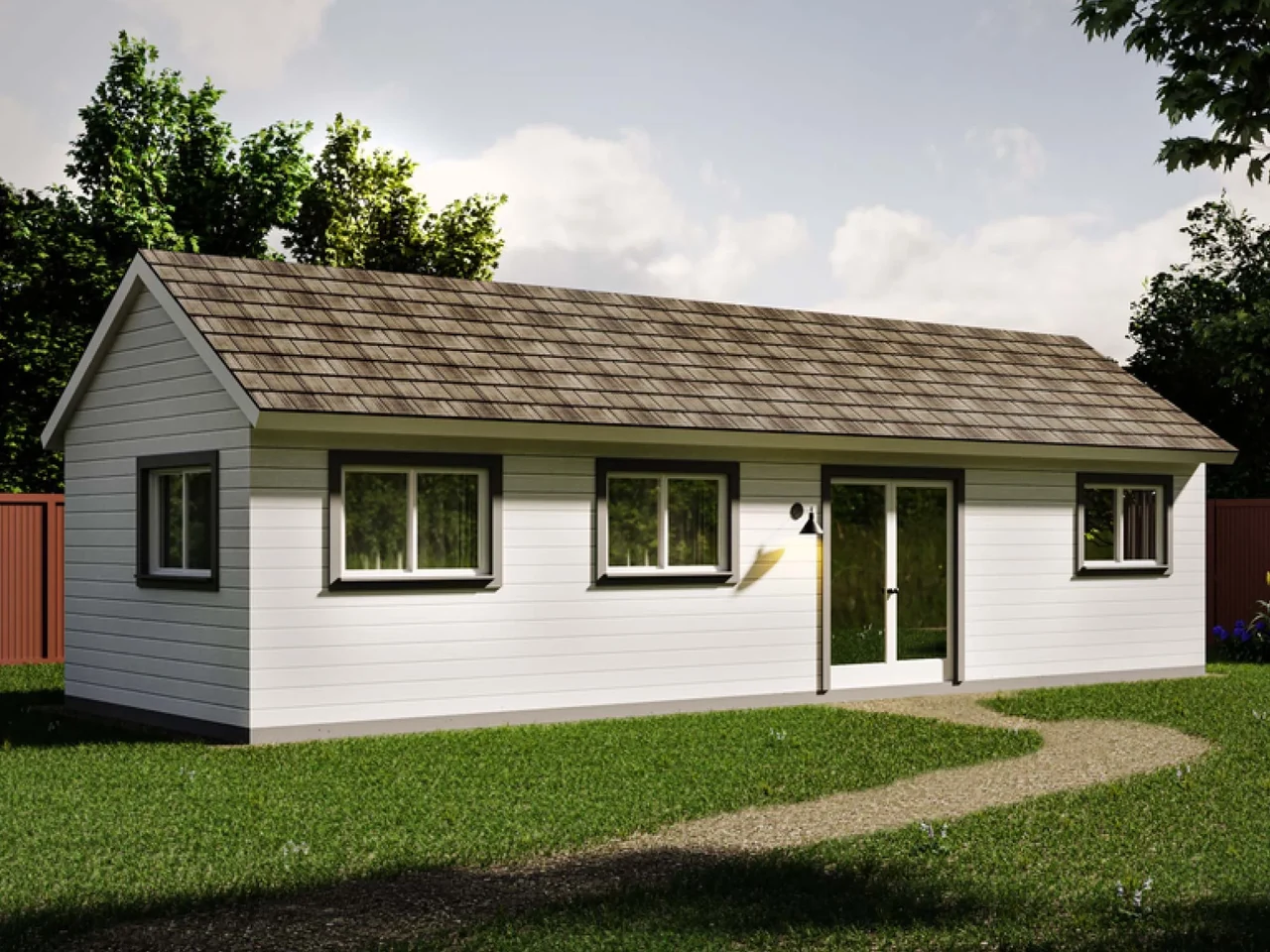 Exterior illustration of C535 Two-Bedroom ADU